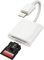 Adaptador Lector de Tarjetas SD (2en1)Lightning a Micro SD Card Reader Para Apple iPhone 14 13 12 11 Pro Max 7 8 Plus Para iPad Air Lector Compact Flash Cable Conector Memory Stick Accesorios Adapter