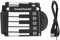 HEMOTON 49-key Portable Keyboard Digital Piano with Weighted Keys Foldable Piano Keyboard with Dust Cover