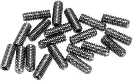 sourcing map Guitar Bridge Saddle Height Adjustment Screws Metric M3x8 Black for Electric Guitars Bridge 20pcs