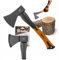 Bradas GARDEN CARE - Universale Axt - äxte - Beil aus gehärtetem Stahl & Fiberglas - Perfekt für Holzspalten & Gartenarbeit - Garten – KT-SF1100 – 1000g