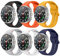 Astorgos Pack de 6 Correas Deportivas Compatible con Samsung Galaxy Watch 8 40mm 44mm/Galaxy Watch 8 Classic 46mm, Pulsera de Silicona Suave para Hombre Mujer, M/L, Multicolor C