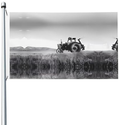 Traktor Landwirtschaft Ruhig bedruckte 90 x 152 cm Flagge Party Dekoration Flagge mit Ösen geeignet für den Innen- und Außenbereich