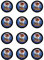 Muffinaufleger Cupcakes Muffins Zuckerpapier Kindergeburtstag Ritterspiele Ritter Mittelalter MA01