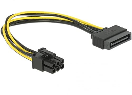 Delock 82924 PCI Express SATA-Kabel 15-Stecker auf 6-Stecker PCI-E, 20 cm