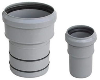 Valsir Bûche en PP réduction au PVC F 75 x M 80 x 80 mm pour tuyaux d'évacuation, Multicolore, Standard