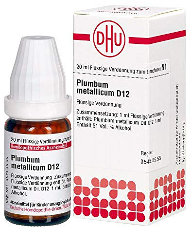 PLUMBUM METALLICUM D 12 Dilution 20 ml