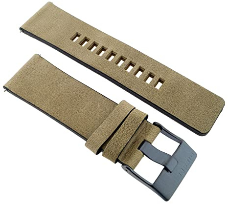 Diesel Uhrband Wechselarmband LB-DZ4354 Original Ersatzband DZ 4354 Uhrenarmband Leder 26 mm Beige