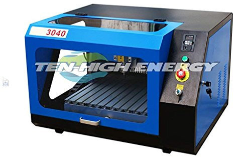 TEN-HIGH High-end Mini 3040 CNC router engraver with 4th axis A axis and Tailstock,Engraving Drilling/Milling Machine, Ready to Use!