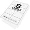 8 Per Page/Sheet, 25 Sheets (200 Sticky Label), iSOUL White Blank Matt Self-Adhesive A4 Address Shipping Labels Stickers, Laser Inkjet Compatible L7165/J8165 Printer Paper, 99.1 X 67.7 mm JAM Free