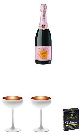 Veuve Clicquot Brut Rosé Champagner 0,75 Liter + Geschenkset