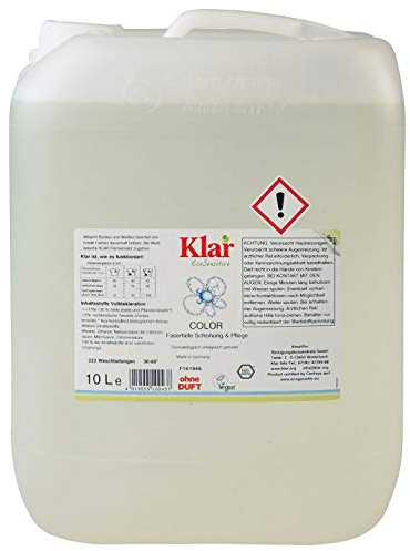 Klar eco Sensitive Color Waschmittel 20l, ohne Duft, 333 Waschladungen, für Allergiker, vegan
