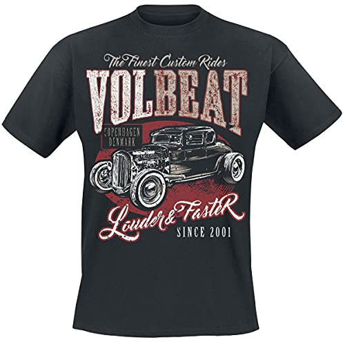 Volbeat Louder and Faster Männer T-Shirt schwarz M 100% Baumwolle Band-Merch, Bands, Nachhaltigkeit