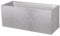 EDA - Fioriera Basalto 98 L - Decorazione in finto calcestruzzo - Doppia parete - Area di ritenzione idrica - 99,5 x 39,5 x 43,5 cm - Grigio cemento