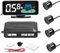 GoolRC Sensor de Aparcamiento Trasero de Radares con 4 Sensores, Detección de Distancia + Pantalla LCD de Distancia + Timbre de Advertencia de Sonido, Negro