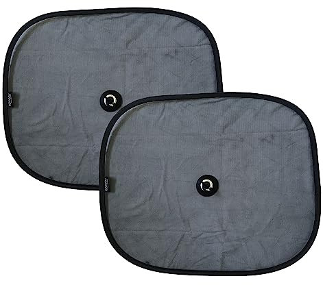 Sonnenschutz für Kinderautos, 2er-Set mit Saugnapf - Schutz vor Hitze und Sonne - Recycelte Verpackung