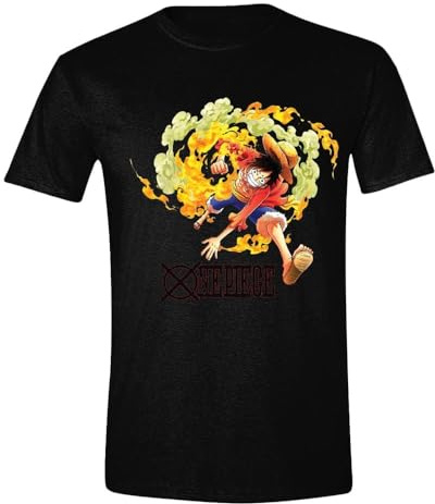 Toei Animation Unisex Luffy Attaque One Piece T-Shirt für Erwachsene Tshirt (1er Pack)