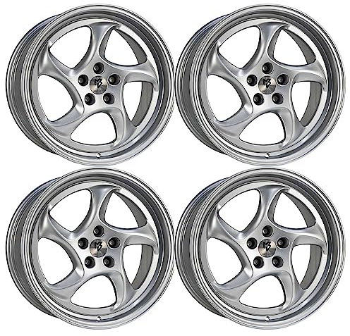 4x MB Design Felgen TURBO 9.0Jx19 ET42 5x112 Silber kompatibel mit Skoda Karoq Octavia Superb iV Superb