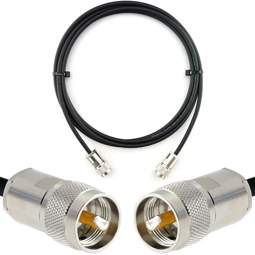 RANGEFUL 1m PL259 auf PL259 UHF Koaxialkabel — Wetterfestes HF-240 (LMR 240 Äquivalent) Verlustarmes Verlängerungskabel — PL Antennenkabel für CB Funk HAM Funkgerät SWR Antennen Amateurfunk