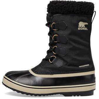 Sorel Herren 1964 Pac Nylon WP wasserdichte Schneestiefel, Black, Ancient Fossil, 44.5 EU