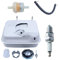 Kit de Réservoir pour Honda GX160 GX200 GX140 Moteur, ADEFOL Réservoir Essence + Bouchon de Réservoir + Bougie, OEM # 17510-ZE1-020ZA