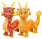Porgeel Dragon Chinois Peluche 11inch Traditionnel brodé PP Coton Coton en Peluche Jouet câlin avec Corde Suspendue Mignon décoration du Nouvel an Chinois Festif