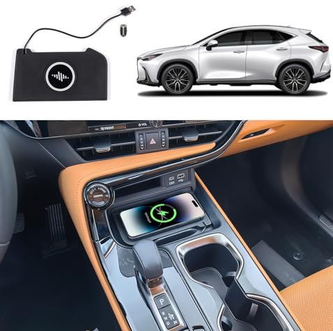 Treesiche Kompatibel mit Lexus NX 250 350 Series Auto Wireless Charging Pad, Schnellladung Fit für iPhone 15 14 13 12