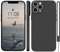 WXX für iPhone 12 Pro Hülle Silikon Case, Handyhülle für iPhone 12 Pro Dünn Slim mit Microfiber, Kratzfeste Rundumschutz Case Hülle für iPhone 12 Pro 6.1'' Matte Schwarz