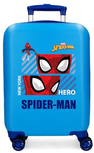 Marvel Jungen Spiderman Hero Gepäck- Kindergepäck, Blau, 33 x 50 x 20 cm