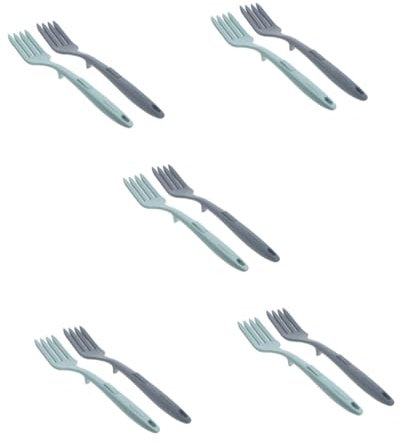 CLISPEED 10 Piezas Tenedor De Postre Tenedores De Silicona Tenedor Para Mezclar Utensilios Para Hornear Tenedores De Mezcla Tenedor De Mezcla Tenedor De Carne De Silicona Tenedor De Mezcla