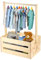 Babyparty-Kleiderschrank Holz, Babyparty-Schrank Vielseitiger Baby-Kleiderständer Holz Praktischer Babwahrungskorb Babypartys Wichtigsten Dinge Frischgebackene Eltern bei Babyparty