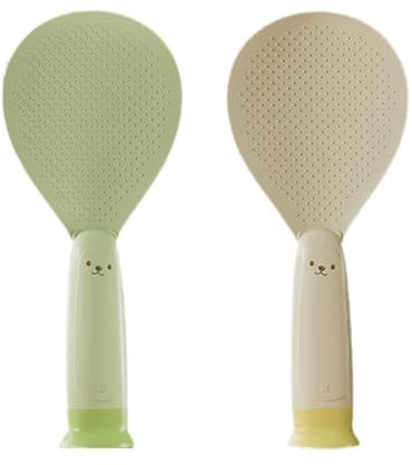 2 paletas de arroz de oso con base de ventosa, cuchara de arroz de pie, cuchara, olla arrocera alta antiadherente