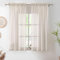 Treatmentex Durchsichtige Leinen-Vorhänge für Wohnzimmer, Schlafzimmer, rustikale Flachsstruktur, Fenstervorhänge für Vintage-Bauernhaus-Dekoration, Stangentasche, 132 x 160 cm, 2 Stück, Natur/Taupe
