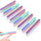 Juego de 6 limas de uñas naturales, para pulir, lima de uñas, buena práctica lima de uñas, adecuada para uso doméstico, limas de colores y cuidado de uñas