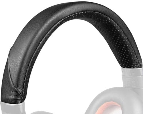 SOULWIT Protein Leather Headband Cover for Plantronics BackBeat Pro 1/2, Voyager 8200 UC Headphones, Replacement Headstrap Pad Repair Part - Black