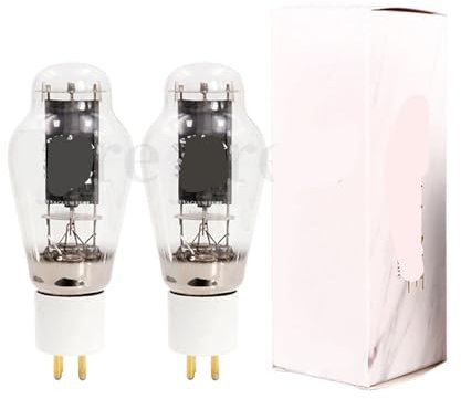 UQMBCEFDQ 300B tube audio valve replacement 300B tube amplifier kit DIY HIFI audio amplifier precision matching four-way(White,2pcs Matched Pair)