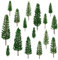 16 Stück Modellbau Bäume, Modell Bäume Miniatur, Zug Bäume Eisenbahn Landschaft Diorama Baum Architektur Bäume, für DIY Landschaft, Mini Landschaftsgestaltung Deko Baum Miniatur Bäume Modellbau Bäume