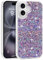 LCHULLE Designed for iPhone 16 Case,Women Girls Glitter Bling Shockproof Bumper Cover,Cute Sparkly Shiny Slim Fit Protective Phone Case for iPhone 16 6.1 inch,Purple