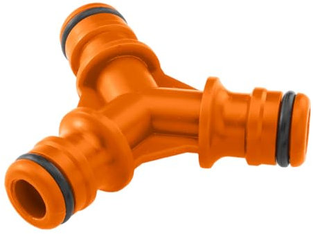 NEO TOOLS Y-förmige Verteiler für Langlebigkeit und Festigkeit ermöglicht den Anschluss von Schläuchen, dauerhaft, universal, T-Stück, Wasserführung im Garten - 1/2-3/4 (Kunststoff)