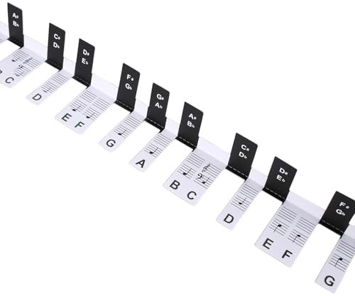 Abnehmbare 88-Tasten Klavier Tastatur Aufkleber Klavieranfänger Aufkleber Tastatur Note Labels Marker Zum Lernen Und Üben