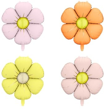 4 Margeriten Folienballons 65 cm
