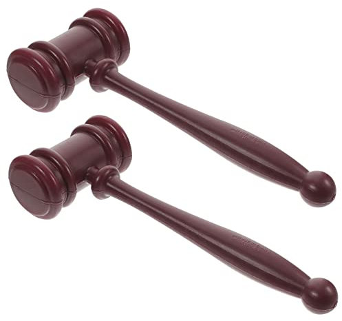 CIYODO Realistic Judge Hammer Toy Gavels for Boys and Girls Play Solid Craft Hammer for Lawyers