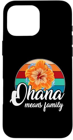Women Hawaiian Shirts Ohana Means Family Summer Beach Hülle für iPhone 16 Pro Max