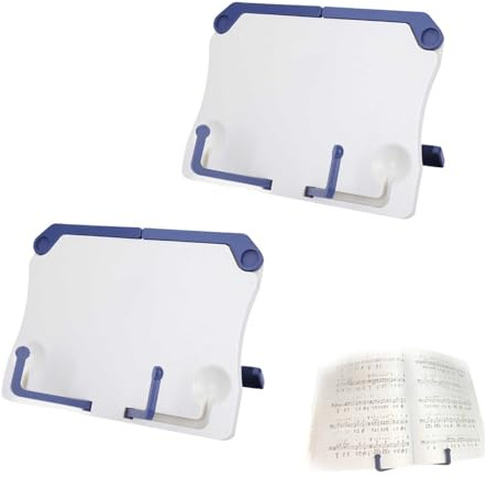 Schreibtisch Buchständer Reading RESTBOOKHAUF 60 ° Einstellbares Kochbuch Dokumente Haltermusik Ständer tragbar für Rezepte Lehrbücher Laptop Tablet