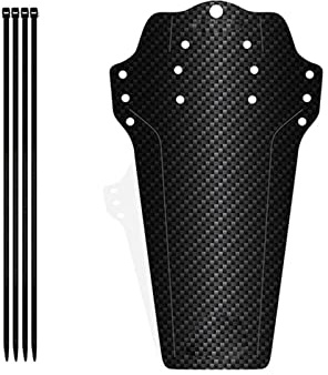 Kohlefaser Textur Mountainbike Schutzblech, Schutzbleche Mountainbike,Mountainbike Spritzschutz, MTB Vordere und Hintere Kompatible Mudguard,Fahrrad Zubehör MTB Mud Guard Fit 20 26 27 27.5 29 Zoll