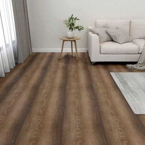 Bodenplanken PVC Altholz 55 Stück 5,11 m² selbstklebend quadratisch 30,5x30,5 cm für Innenbereich Wohnzimmer Schlafzimmer Küche Bad mit moderner Holzoptik und einfacher Renovierung