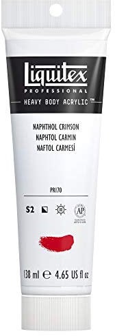 Liquitex Professional Heavy Body Acrylic Paint 138 ml tube, Naphthol Crimson