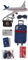 Sandylion Travel by Plane Essentials Aufkleber, groß