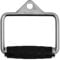 BodyRip Stirrup Handle with Rubber Grip Multi Gym Cable Crossover Machine Power Cage Attachments, Silver