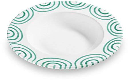 Gmundner Keramik Manufaktur 0100tsgo24 grüngeflammt Plato Hondo Gourmet, diámetro 24 cm