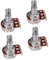 POTENTIOMETER A100K & B100K LINEARE 18 Mm RADWELLE FÜR GITARRE ODER BASS